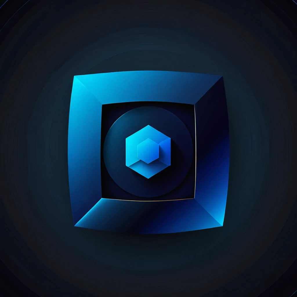Geometric logo mark